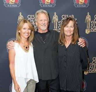 Tracy Kristofferson with her father, Kris Kristofferseon